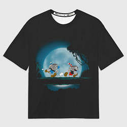 Футболка оверсайз мужская Ночная прогулка, цвет: 3D-принт