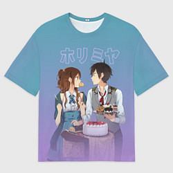 Мужская футболка оверсайз Хоримия любовь