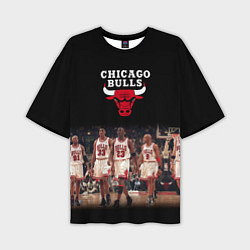 Футболка оверсайз мужская CHICAGO BULLS 3, цвет: 3D-принт