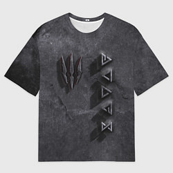 Мужская футболка оверсайз THE WITCHER КАМЕНЬ