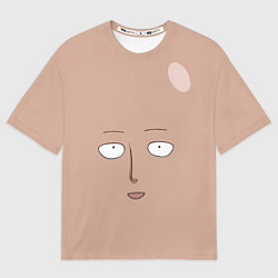 Мужская футболка оверсайз Сайтама One-Punch Man