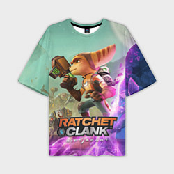 Мужская футболка оверсайз Ratchet & Clank: Rift Apart