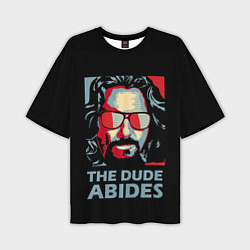 Мужская футболка оверсайз The Dude Abides Лебовски