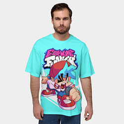 Футболка оверсайз мужская FNF Boyfriend, цвет: 3D-принт — фото 2