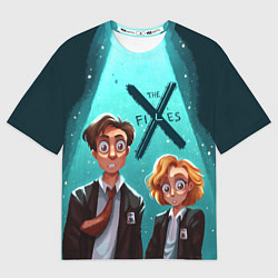 Футболка оверсайз мужская Fox Mulder and Dana Scully, цвет: 3D-принт