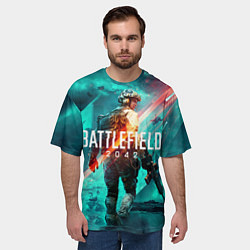 Футболка оверсайз мужская Баттлфилд 2042, цвет: 3D-принт — фото 2