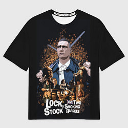 Мужская футболка оверсайз Карты, деньги, два ствола