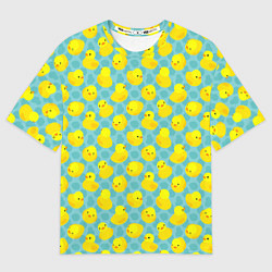 Мужская футболка оверсайз Уточка