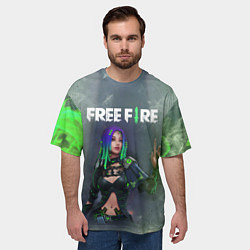 Футболка оверсайз мужская Фри Фаер Garena Free Fire Z, цвет: 3D-принт — фото 2