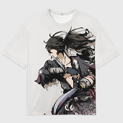 Футболка оверсайз мужская ЯРОСТЬ ХЯККИМАРУ ДОРОРО, цвет: 3D-принт