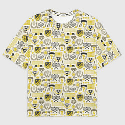 Футболка оверсайз мужская Кубок Дэвиса, цвет: 3D-принт