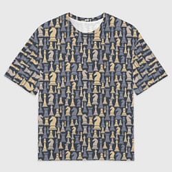 Мужская футболка оверсайз Шахматист