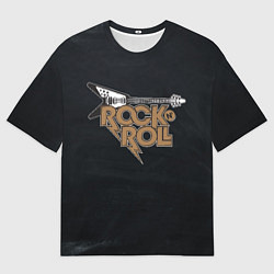 Футболка оверсайз мужская Rock n Roll Гитара, цвет: 3D-принт