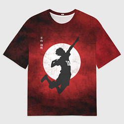 Футболка оверсайз мужская Шоё Хината прыжок Haikyu!!, цвет: 3D-принт