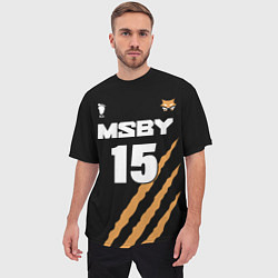 Футболка оверсайз мужская 15 MSBY BLACK JACKALS, цвет: 3D-принт — фото 2