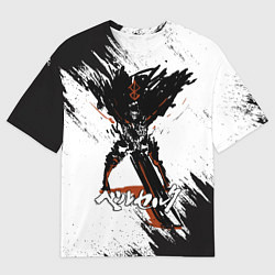 Футболка оверсайз мужская БЕРСЕРК брызги, цвет: 3D-принт