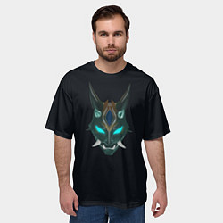 Футболка оверсайз мужская Genshin Impact - Xiao, цвет: 3D-принт — фото 2