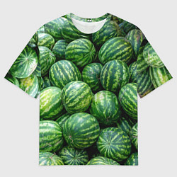 Мужская футболка оверсайз Арбузы