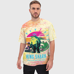 Футболка оверсайз мужская King Shark, цвет: 3D-принт — фото 2
