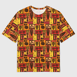 Мужская футболка оверсайз Барабанщик