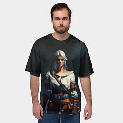 Футболка оверсайз мужская THE WITCHER CIRI, цвет: 3D-принт — фото 2