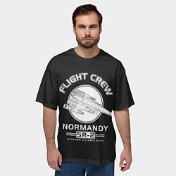 Футболка оверсайз мужская Нормандия, цвет: 3D-принт — фото 2