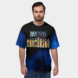 Футболка оверсайз мужская Пират Соломенной Шляпы One Piece, цвет: 3D-принт — фото 2