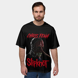 Футболка оверсайз мужская CHRIS FENH SLIPKNOT СЛИПКНОТ Z, цвет: 3D-принт — фото 2