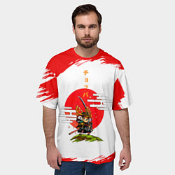 Футболка оверсайз мужская Тони Тони Чоппер ниндзя One Piece, цвет: 3D-принт — фото 2