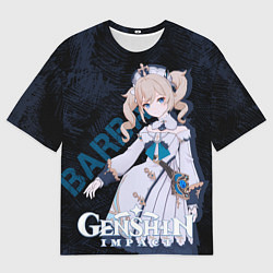 Мужская футболка оверсайз Барбара Genshin Impact