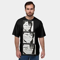 Футболка оверсайз мужская Нагаторо Nagatoro, цвет: 3D-принт — фото 2
