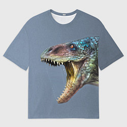 Футболка оверсайз мужская Хищный динозавр Dino Z, цвет: 3D-принт