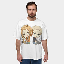 Футболка оверсайз мужская Акихико и Харуки Чиби, цвет: 3D-принт — фото 2