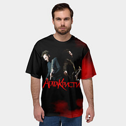 Футболка оверсайз мужская Агата Кристи группа, цвет: 3D-принт — фото 2