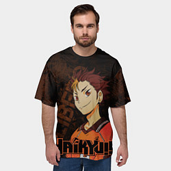 Футболка оверсайз мужская Нишиноя Ю Волейбол, цвет: 3D-принт — фото 2