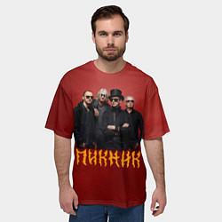 Футболка оверсайз мужская Группа Пикник, цвет: 3D-принт — фото 2