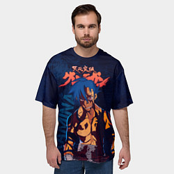 Футболка оверсайз мужская Камина Гуррен Лаганн, цвет: 3D-принт — фото 2