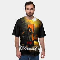 Футболка оверсайз мужская Кукрыниксы - Артист, цвет: 3D-принт — фото 2