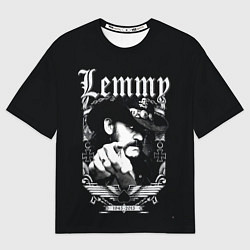 Футболка оверсайз мужская RIP Lemmy, цвет: 3D-принт