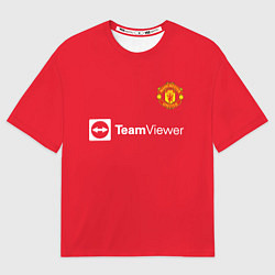 Футболка оверсайз мужская Роналду Манчестер Юнайтед, цвет: 3D-принт