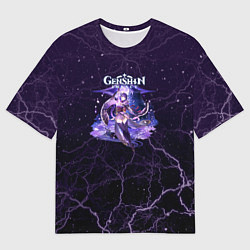 Мужская футболка оверсайз Genshin Impact - Raiden Shogun