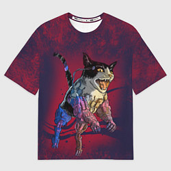 Футболка оверсайз мужская CYBERCAT КИБЕРКОТ Z, цвет: 3D-принт
