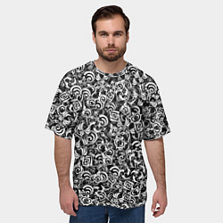 Футболка оверсайз мужская Genshin impact elements, цвет: 3D-принт — фото 2