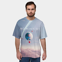 Футболка оверсайз мужская No mans sky, цвет: 3D-принт — фото 2