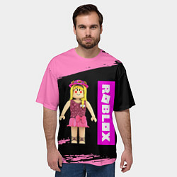 Футболка оверсайз мужская BARBIE ROBLOX РОБЛОКС Z, цвет: 3D-принт — фото 2