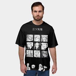 Футболка оверсайз мужская Мицуя Такаши Токийские reveng, цвет: 3D-принт — фото 2