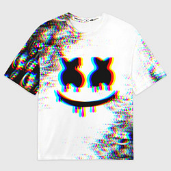 Футболка оверсайз мужская MARSHMELLOW GLITCH, цвет: 3D-принт