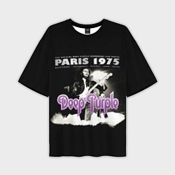 Футболка оверсайз мужская Deep Purple - Paris 1975, цвет: 3D-принт