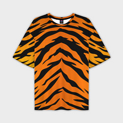 Мужская футболка оверсайз Шкура тигра