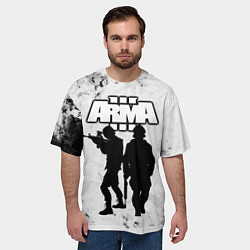 Футболка оверсайз мужская Arma Арма,Tactical Simulator, цвет: 3D-принт — фото 2